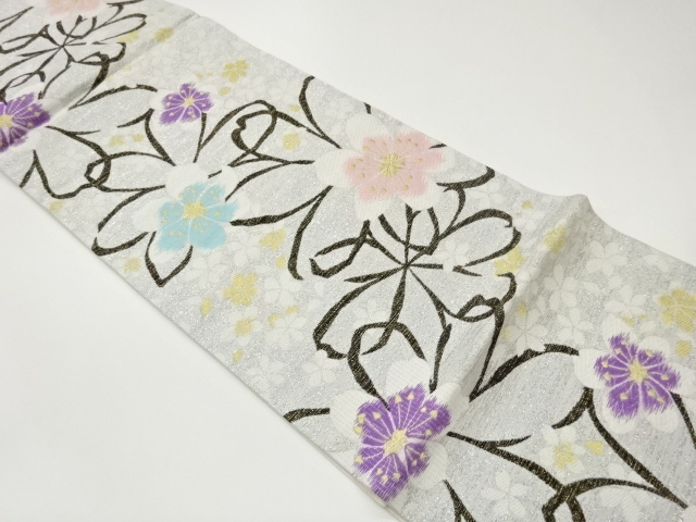 JAPANESE FUKURO OBI / WOVEN SAKURA